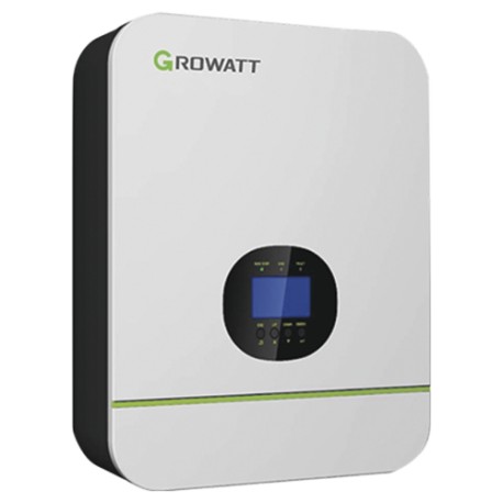 Inversor Cargador Growatt SPF3000TLLVM48P, 3000 Watts, para Baterías de Litio, Monitoreo Remoto