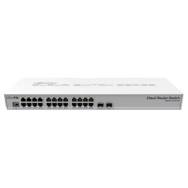 Switch Mikrotik CRS326-24G-2S+RM, 24 Ptos Gb, 2 Ptos SFP+, SO Dual