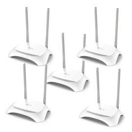 Pack de 5 Router TP-Link TL-WR850N, Personalizable, 2.4 Ghz, 4 Ptos, 300 Mbps