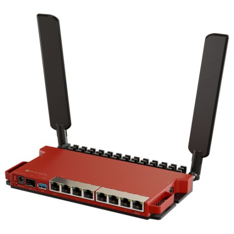 Routerboard Mikrotik L009UiGS-2HaxD-IN, 8 Ptos Gb, 1 SFP, WiFi 6 (802.11b/g/n/ax), L5, 512 Mb RAM