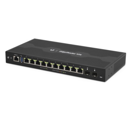 Ubiquiti EdgeRouter 12 PoE, ER-12P, 10 Ptos Gb PoE 24V, 2 SFP