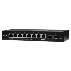 Ubiquiti EdgeSwitch ES-10X, 8 Ptos Gb PoE de 24V Pasivo, 2 SFP, Administrable