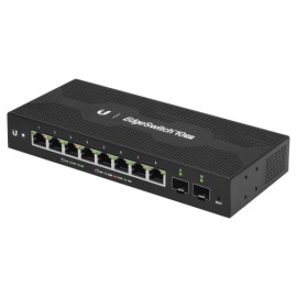 Ubiquiti EdgeSwitch ES-10XP, 8 Ptos Gb PoE de 24V Pasivo, 2 SFP