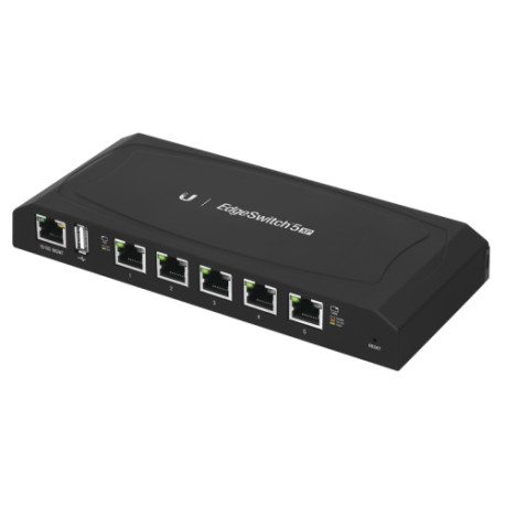 Ubiquiti EdgeSwitch ES-5XP, 5 Ptos Gb PoE de 24V Pasivo