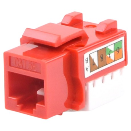 Jack RJ45 LinkedPro LP-KJ-505-RD, Cat5e, 110 Punchdown, Rojo