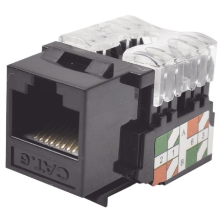 Jack RJ45 LinkedPro LP-KJ-601-BK, Cat6, 110 Punchdown, Negro