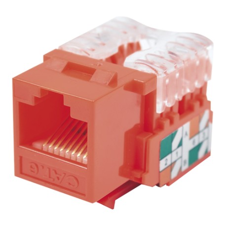 Jack RJ45 LinkedPro LP-KJ-601-RD, Cat 6, Keystone, Punchdown