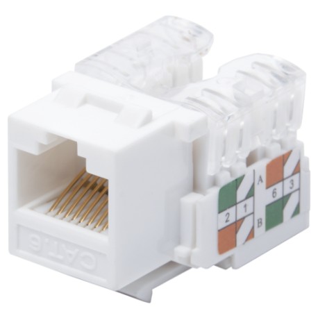 Jack RJ45 Epcom LP-KJ-601-WH, Cat 6, Keystone, Punchdown, Blanco