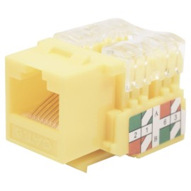 Jack RJ45 LinkedPro LP-KJ-601-YE, Cat 6, 110 Punchdown, Amarillo