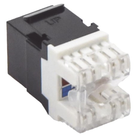 Jack RJ45 LinkedPro LP-KJ-649-BK, Cat6, Keystone, Term 180º