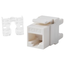 Jack RJ45 LinkedPro LP-KJ-649-WH, Cat 6, Keystone, Punchdown, Blanco, 180°