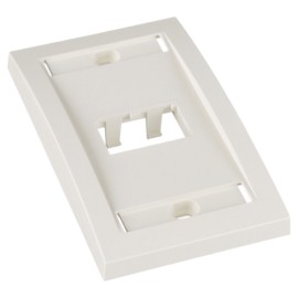 Placa de Pared Panduit CFPE2IWY, Mini-Com, 2 Ptos, Blanco Mate, Espacio Etiquetas