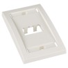 Placa de Pared Panduit CFPE2IWY, Mini-Com, 2 Ptos, Blanco Mate, Espacio Etiquetas