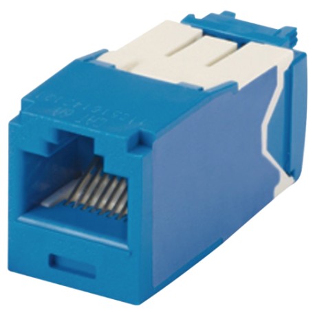 Jack Panduit CJ6X88TGBU, Cat 6A, Estilo TG, Mini-Com, Azul