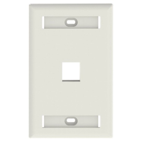 Placa Panduit NK1FIWY, Pared, 1 Pto Keystone, Etiquetas, Blanco