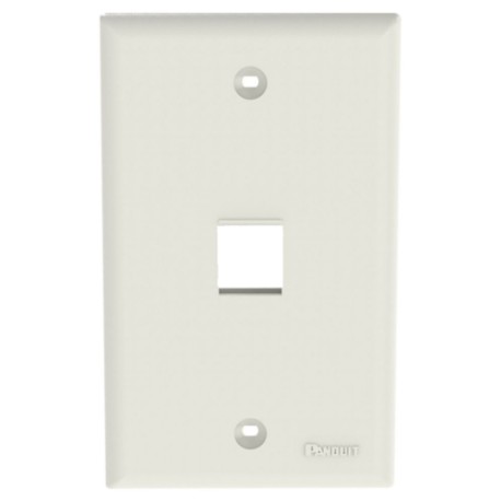 Placa de Pared Panduit NK1FNIW, Keystone, 1 Pto, Blanco Mate