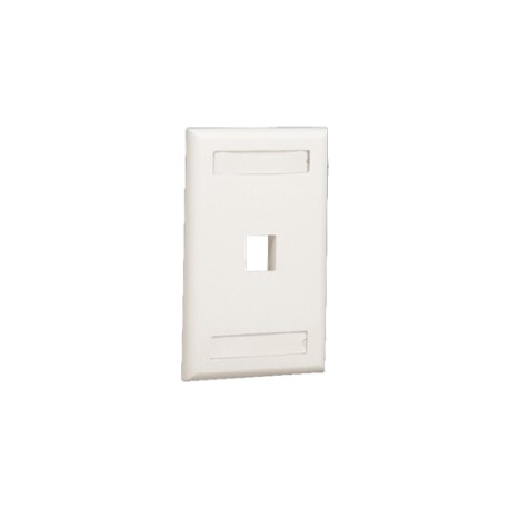 Placa de Pared Panduit NK1FWHY, 1 Pto, Color Blanco