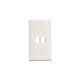 Placa de Pared Panduit NK2FNIW, Keystone, 2Ptos, Blanco Mate