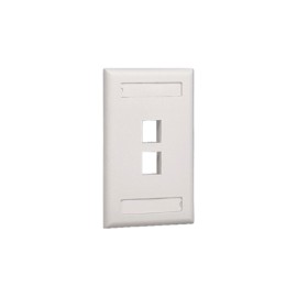 Placa de Pared Panduit NK2FWHY, Vertical, Blanco, 2 Puertos