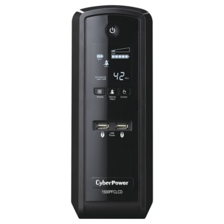 UPS CyberPower CP1500PFCLCD, 1500va, 900W, Regulador AVR, 10